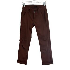 Prana Halle Pants Women Size 0 Rusty Brown